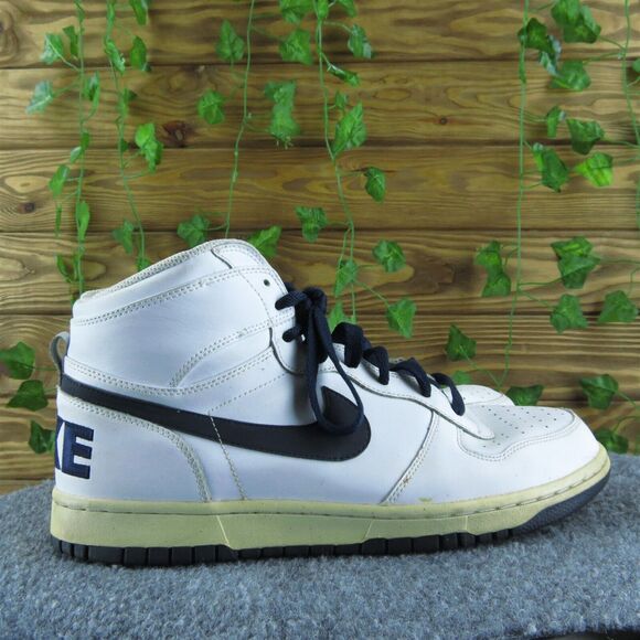 Nike Men's Big Woven LE High White Dark Obsidian Sneaker White Synthetic Sz10.5M - Picture 3 of 6